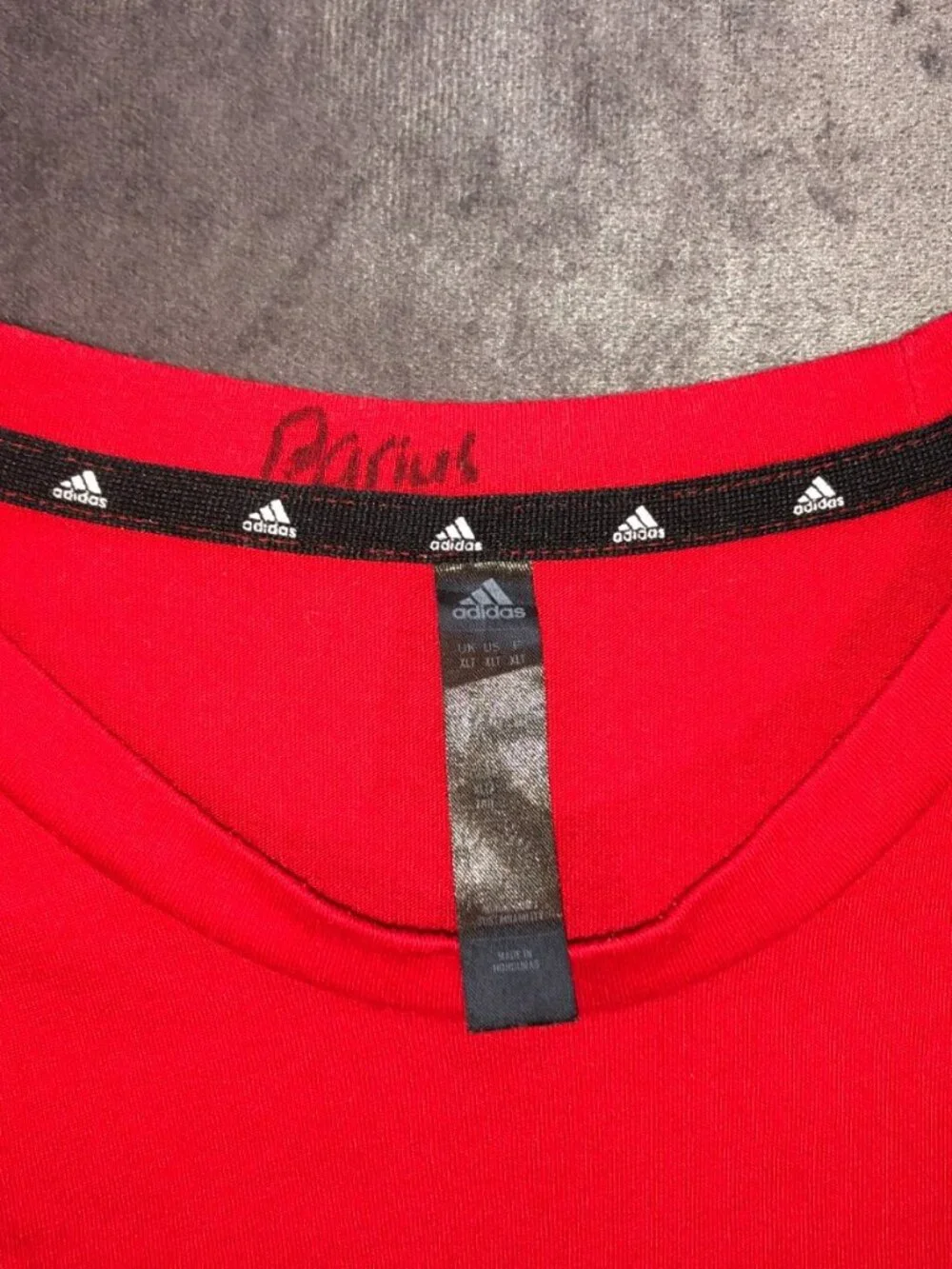 Adidas Athletic Performance Crew Neck T-Shirt Men Moisture Wicking Red XLT